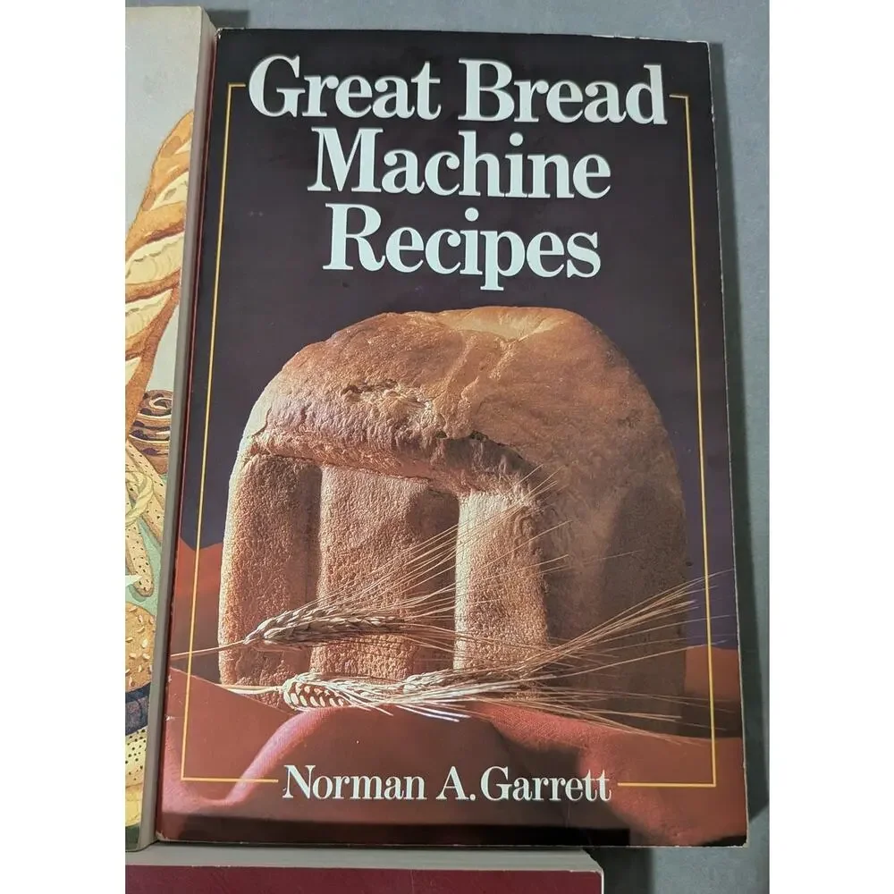 Lot of 3 Vintage Bread Machine Cookbooks Magic Gourmet Recipes 90s Retro Baking